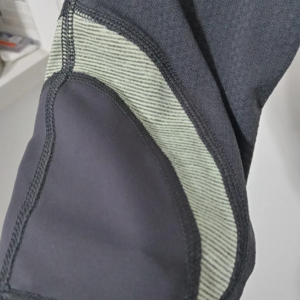 Lululemon Athletica Gray and yellow yoga Athletic pants